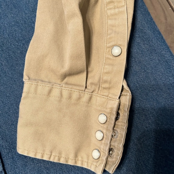 Wrangler Vintage Western Denim Shirt Size Large - Picture 2 of 4